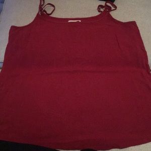 Red tank top